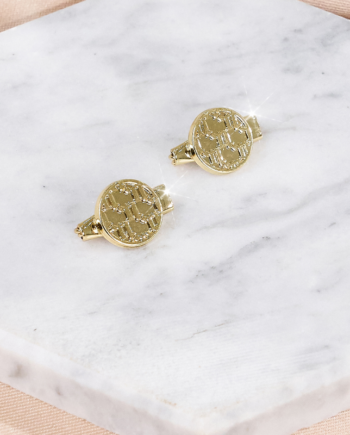 N MONOGRAM HIJAB PIN SET - GOLD