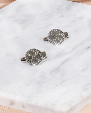 N MONOGRAM HIJAB PIN SET - SILVER