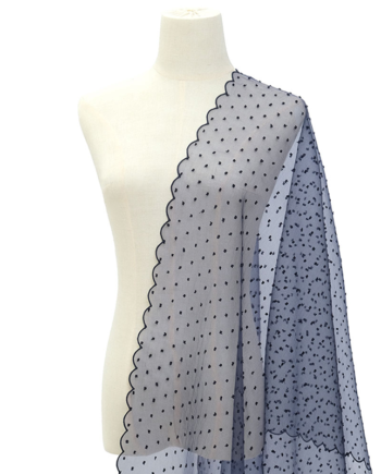 Anindya Scallop Selendang - Midnight