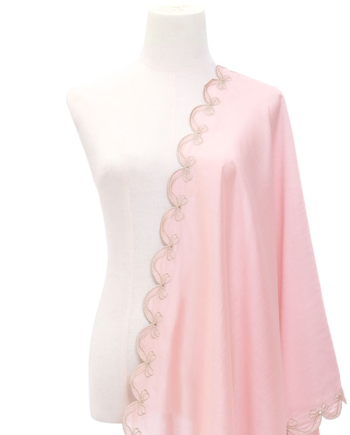 Arya Scallop Selendang - Dusty Pink