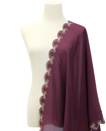 Arya Scallop Selendang - Prune