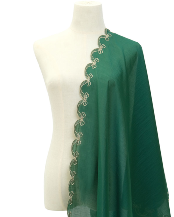 Arya Scallop Selendang - Evergreen