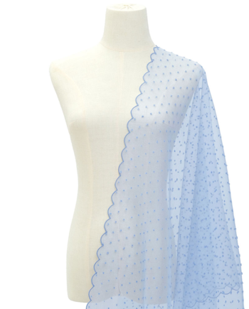 Anindya Scallop Selendang - Lake Blue